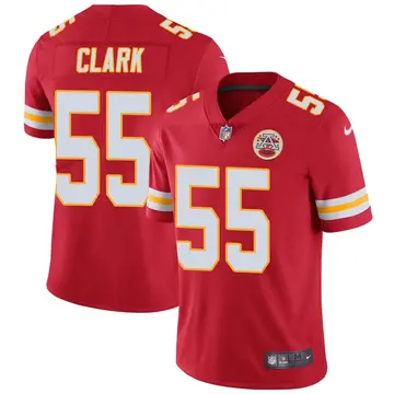 Nike Frank Clark Youth Limited Kansas City Chiefs Red Team Color Vapor Untouchable Jersey
