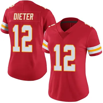 Nike Gehrig Dieter Women's Limited Kansas City Chiefs Red Team Color Vapor Untouchable Jersey