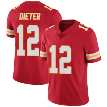 Nike Gehrig Dieter Youth Limited Kansas City Chiefs Red Team Color Vapor Untouchable Jersey