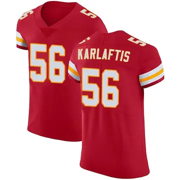 Nike George Karlaftis Men's Elite Kansas City Chiefs Red Team Color Vapor Untouchable Jersey