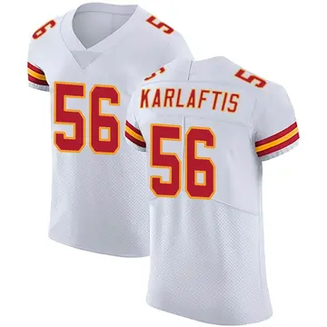 Nike George Karlaftis Men's Elite Kansas City Chiefs White Vapor Untouchable Jersey
