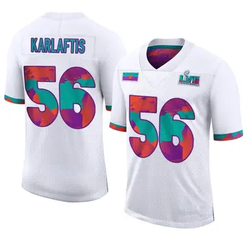 Nike George Karlaftis Men's Limited Kansas City Chiefs White Super Bowl LVII Jersey