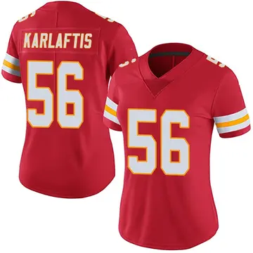 Nike George Karlaftis Women's Limited Kansas City Chiefs Red Team Color Vapor Untouchable Jersey