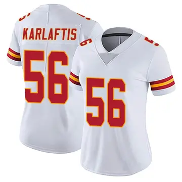 Nike George Karlaftis Women's Limited Kansas City Chiefs White Vapor Untouchable Jersey
