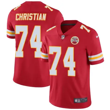 Nike Geron Christian Youth Limited Kansas City Chiefs Red Team Color Vapor Untouchable Jersey