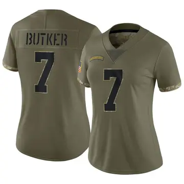 Nike Harrison Butker Women's Limited Kansas City Chiefs Olive 2022 Salute To Service Jersey