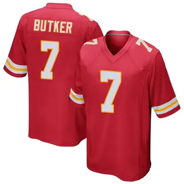 Nike Harrison Butker Youth Game Kansas City Chiefs Red Team Color Jersey