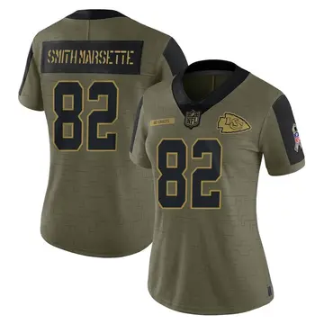 Nike Ihmir Smith-Marsette Women's Limited Kansas City Chiefs Olive 2021 Salute To Service Jersey
