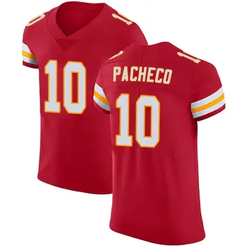 Nike Isiah Pacheco Men's Elite Kansas City Chiefs Red Team Color Vapor Untouchable Jersey