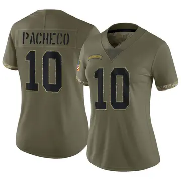 Nike Isiah Pacheco Women's Limited Kansas City Chiefs Olive 2022 Salute To Service Jersey