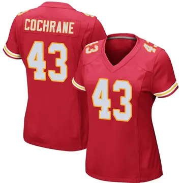 Nike Jack Cochrane Women's Game Kansas City Chiefs Red Team Color Jersey
