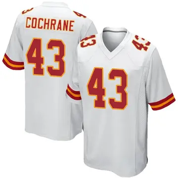 Nike Jack Cochrane Youth Game Kansas City Chiefs White Jersey