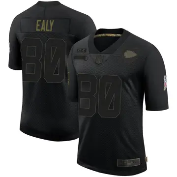 Nike Jerrion Ealy Men's Limited Kansas City Chiefs Black 2020 Salute To Service Jersey