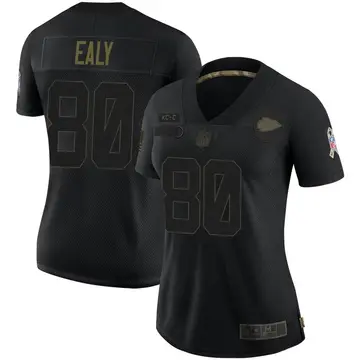 Nike Jerrion Ealy Women's Limited Kansas City Chiefs Black 2020 Salute To Service Jersey