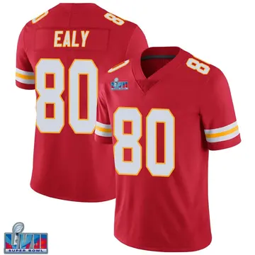 Nike Jerrion Ealy Youth Limited Kansas City Chiefs Red Team Color Vapor Untouchable Super Bowl LVII Patch Jersey