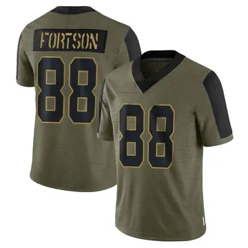 Nike Jody Fortson Men's Limited Kansas City Chiefs Olive 2021 Salute To Service Jersey