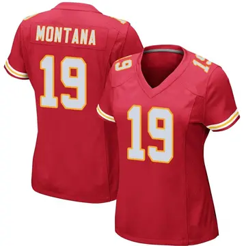 Nike Joe Montana Women's Game Kansas City Chiefs Red Team Color Jersey