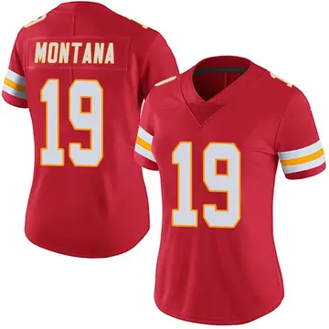 Nike Joe Montana Women's Limited Kansas City Chiefs Red Team Color Vapor Untouchable Jersey