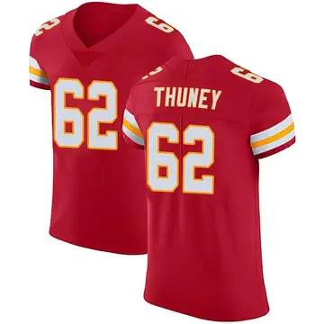 Nike Joe Thuney Men's Elite Kansas City Chiefs Red Team Color Vapor Untouchable Jersey