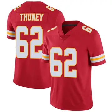 Nike Joe Thuney Men's Limited Kansas City Chiefs Red Team Color Vapor Untouchable Jersey