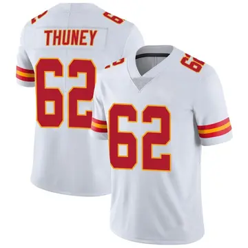 Nike Joe Thuney Men's Limited Kansas City Chiefs White Vapor Untouchable Jersey