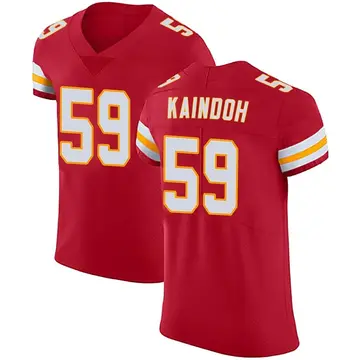 Nike Joshua Kaindoh Men's Elite Kansas City Chiefs Red Team Color Vapor Untouchable Jersey