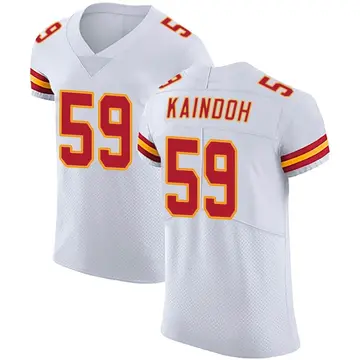 Nike Joshua Kaindoh Men's Elite Kansas City Chiefs White Vapor Untouchable Jersey