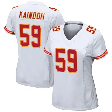 Nike Joshua Kaindoh Women's Game Kansas City Chiefs White Jersey