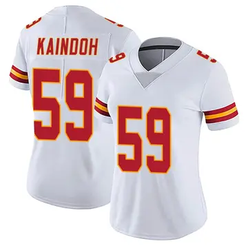 Nike Joshua Kaindoh Women's Limited Kansas City Chiefs White Vapor Untouchable Jersey