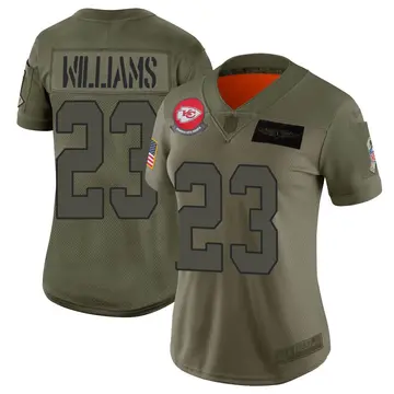 Nike Joshua Williams Women's Limited Kansas City Chiefs Camo 2019 Salute to Service Jersey