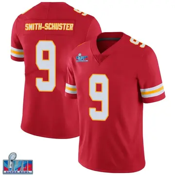 Nike JuJu Smith-Schuster Men's Limited Kansas City Chiefs Red Team Color Vapor Untouchable Super Bowl LVII Patch Jersey