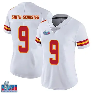 Nike JuJu Smith-Schuster Women's Limited Kansas City Chiefs White Vapor Untouchable Super Bowl LVII Patch Jersey