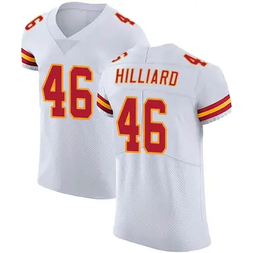 Nike Justin Hilliard Men's Elite Kansas City Chiefs White Vapor Untouchable Jersey