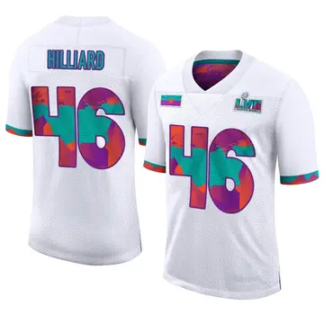 Nike Justin Hilliard Men's Limited Kansas City Chiefs White Super Bowl LVII Jersey