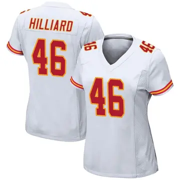 Nike Justin Hilliard Women's Game Kansas City Chiefs White Jersey