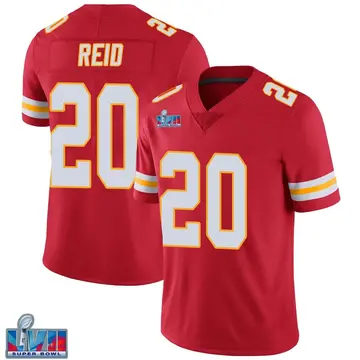 Nike Justin Reid Men's Limited Kansas City Chiefs Red Team Color Vapor Untouchable Super Bowl LVII Patch Jersey