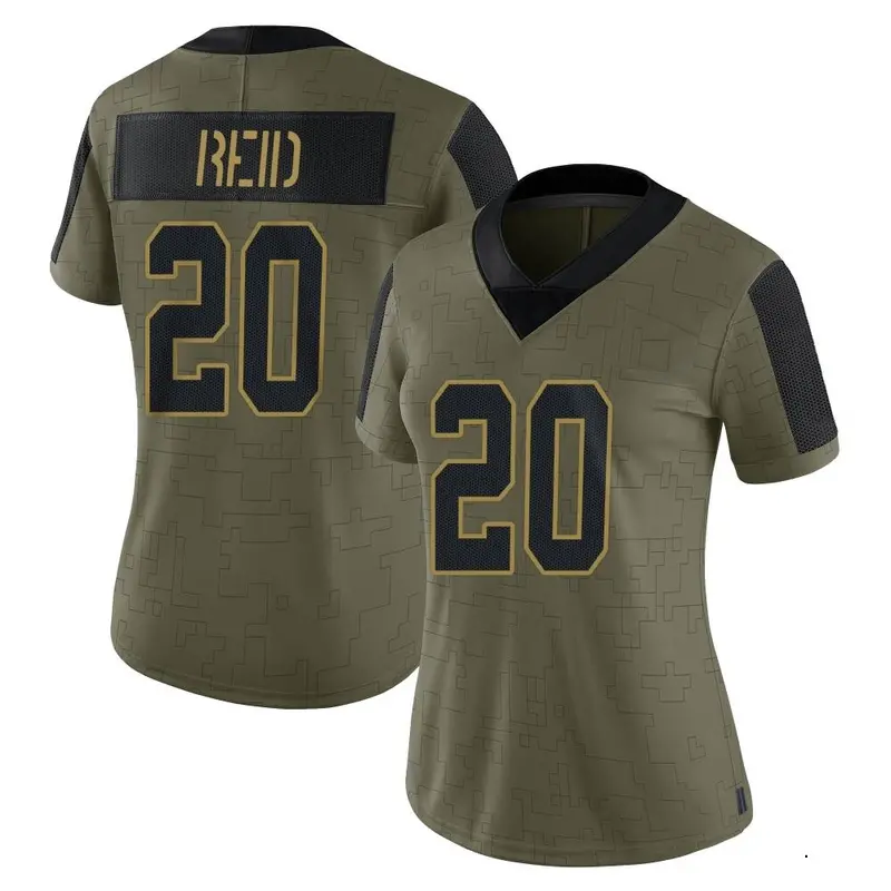 Nike Justin Reid Women's Limited Kansas City Chiefs Olive 2021 Salute To Service Jersey
