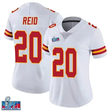 Nike Justin Reid Women's Limited Kansas City Chiefs White Vapor Untouchable Super Bowl LVII Patch Jersey