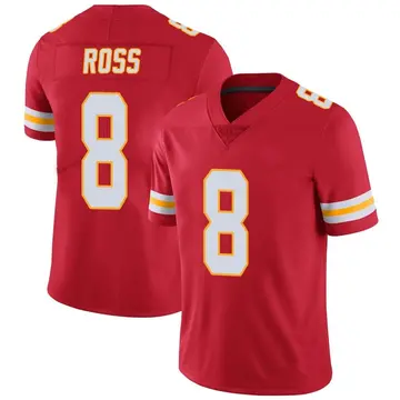 Nike Justyn Ross Men's Limited Kansas City Chiefs Red Team Color Vapor Untouchable Jersey