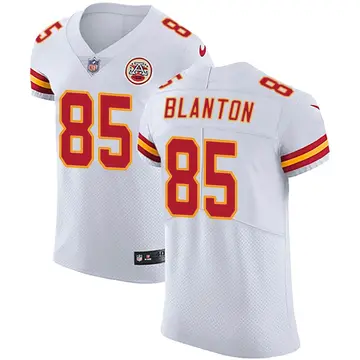 Nike Kendall Blanton Men's Elite Kansas City Chiefs White Vapor Untouchable Jersey