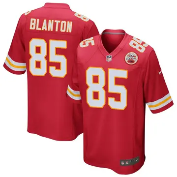 Nike Kendall Blanton Men's Game Kansas City Chiefs Red Team Color Jersey