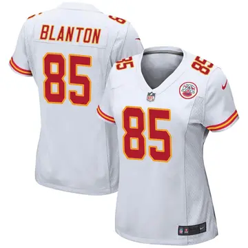 Nike Kendall Blanton Women's Game Kansas City Chiefs White Jersey