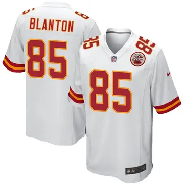 Nike Kendall Blanton Youth Game Kansas City Chiefs White Jersey