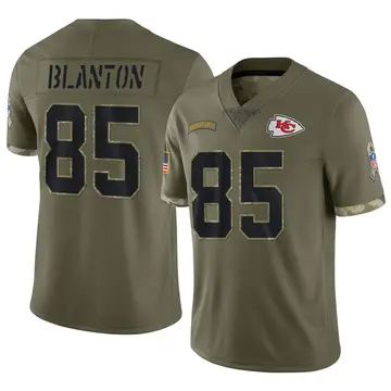 Nike Kendall Blanton Youth Limited Kansas City Chiefs Olive 2022 Salute To Service Jersey