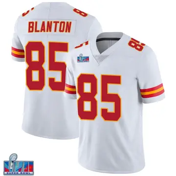 Nike Kendall Blanton Youth Limited Kansas City Chiefs White Vapor Untouchable Super Bowl LVII Patch Jersey