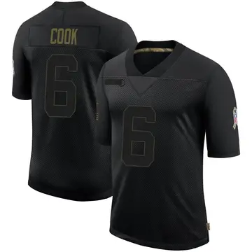 Nike Kenny Cook Men's Limited Kansas City Chiefs Black 2020 Salute To Service Jersey