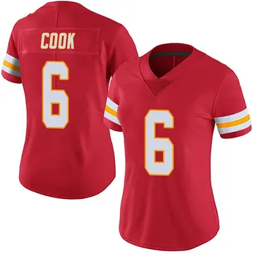 Nike Kenny Cook Women's Limited Kansas City Chiefs Red Team Color Vapor Untouchable Jersey