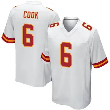 Nike Kenny Cook Youth Game Kansas City Chiefs White Jersey
