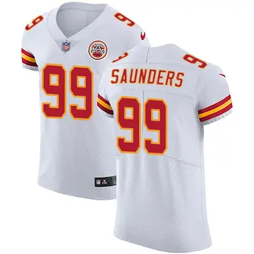 Nike Khalen Saunders Men's Elite Kansas City Chiefs White Vapor Untouchable Jersey