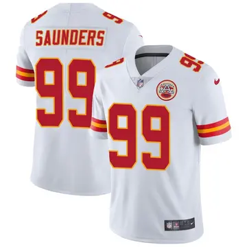 Nike Khalen Saunders Men's Limited Kansas City Chiefs White Vapor Untouchable Jersey